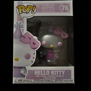Funko Hello Kitty 50th Anniversary Pop with Pink and Silver